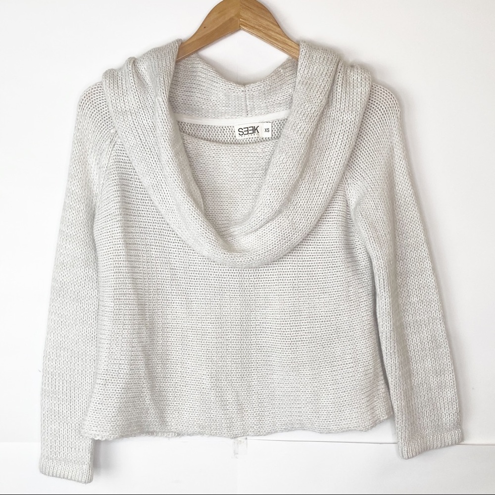 NWOT LF Seek The Label Cowl Neck Knit Sweater